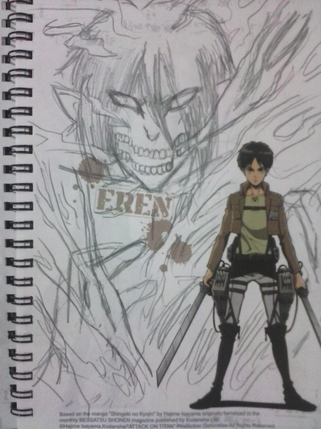 Titan Eren sketch.