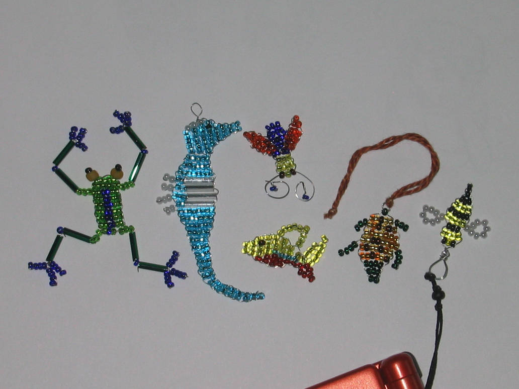 animal bead charms by Ayuna-chan
