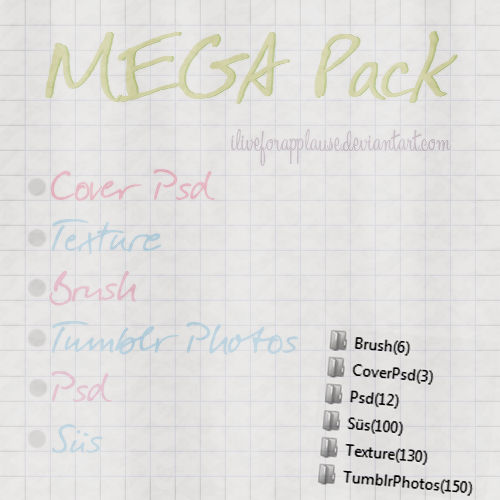 Mega Pack by iliveforApplause on DeviantArt