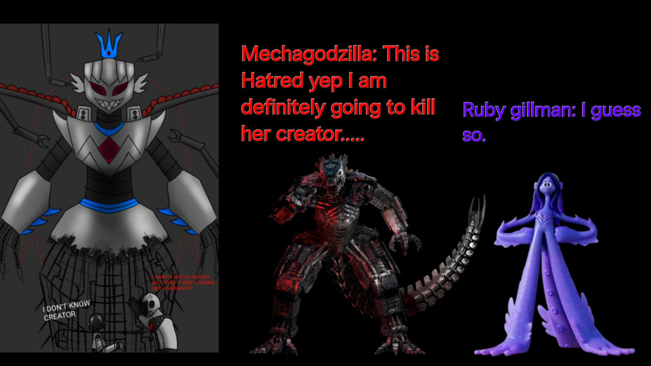 Meca Rp Mechagodzilla and Ruby gillman saw new Mecha (RP) by rubygillman55555 ...