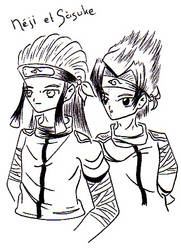Neji et Sasuke