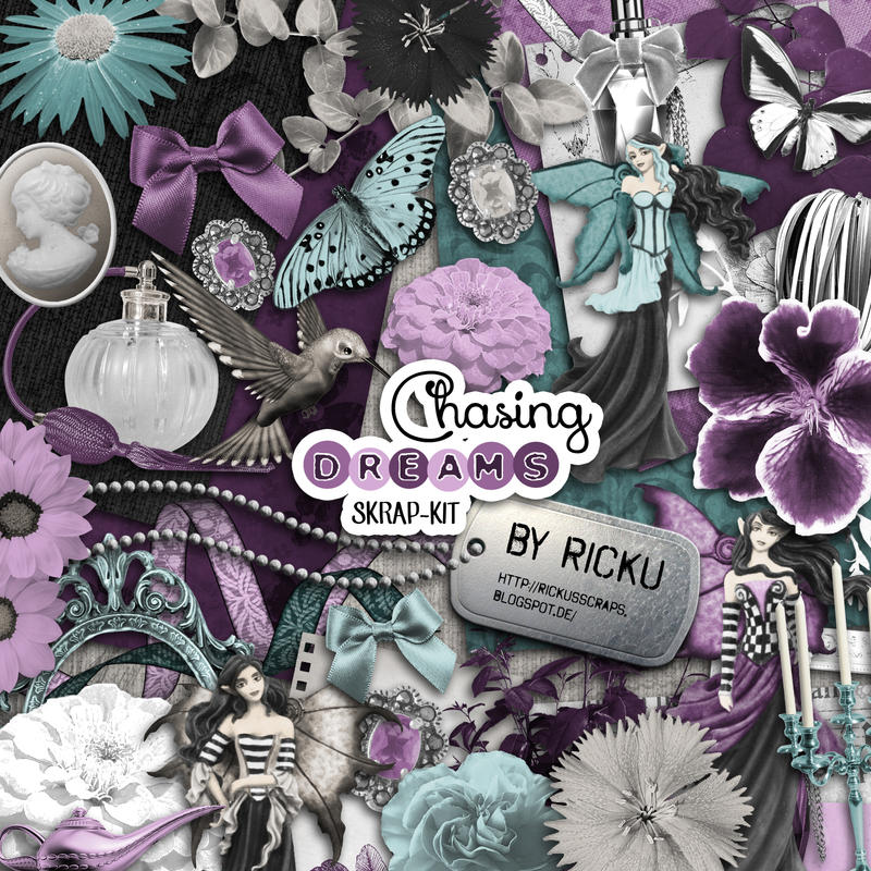 Digital Scrapbooking - Scrapkit Chasing Dreams