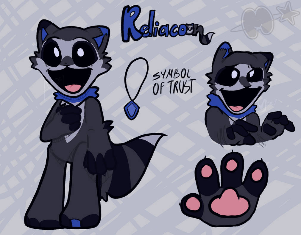 Smiling Critters Racoon Smiling Critters OC by MelatoninHere on DeviantArt