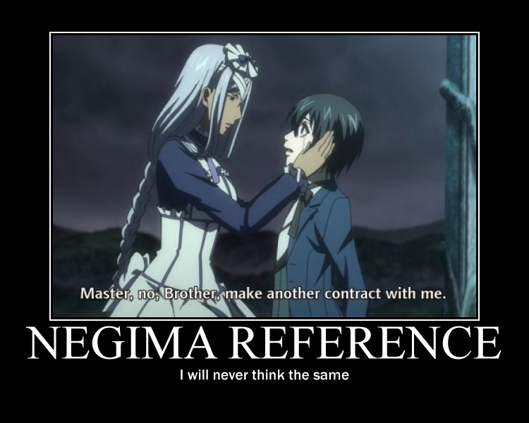 Black Butler Negima Demotivational