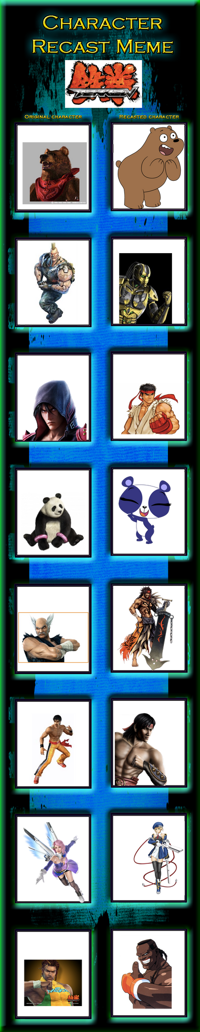 Adam s Tekken Character Recast Meme By GamerAdamMegaManX On DeviantArt adam-s-tekken-character-recast-meme-by-gameradammegamanx-on-deviantart