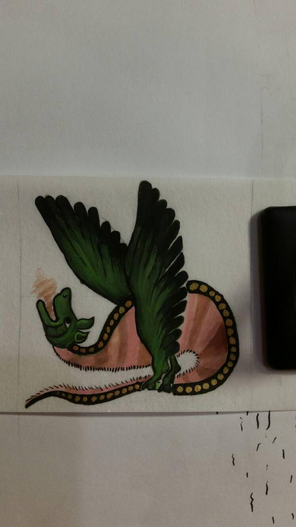 marginalia dragon by NadiaOzanne on DeviantArt