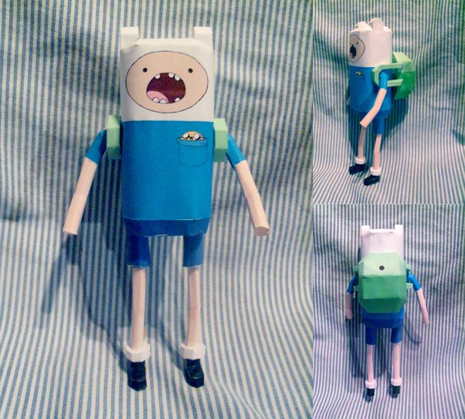 Adventure Time Papercraft: Finn