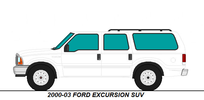 Line Drawing Ford Excursion 2003 Ford Excursion SUV by MEDIC1543 on DeviantArt