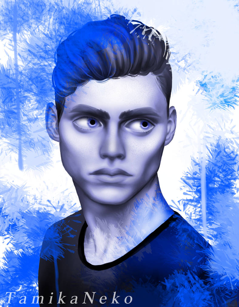 Blue paint by TamikaNeko on DeviantArt