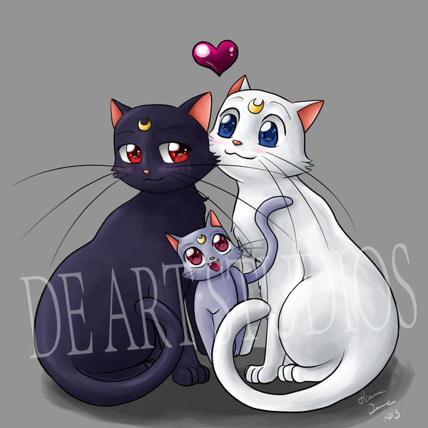 Sailor Moon Cats by Kyasha on DeviantArt