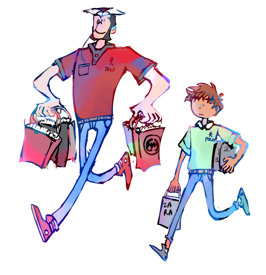 fwr and syaoran shopping by theultimatenootnoot on DeviantArt