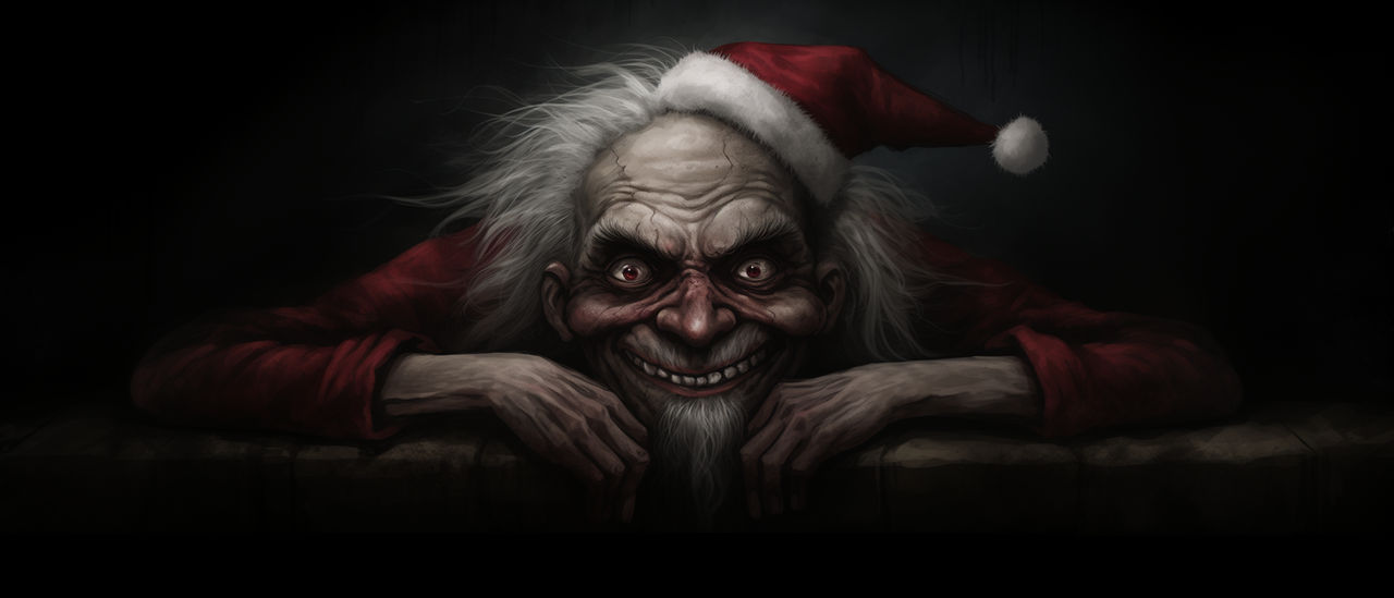 Distorted Santa Devious Santa by DreamscapesAI on DeviantArt