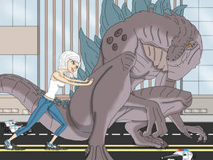 Godzilla vs Ginormica: part 4 by chris-illustrator Godzilla vs Ginormica: part 4 by chris-illustrator