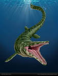 Mosasaur by chris-illustrator Mosasaur by chris-illustrator