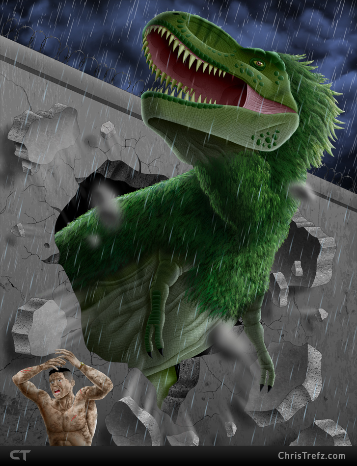 Father Rex - Primitive War by chris-illustrator on DeviantArt