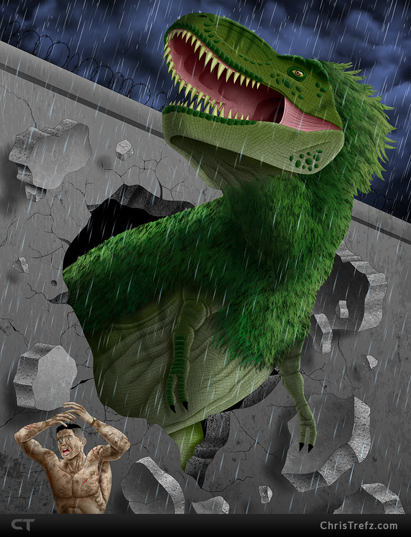 Father Rex - Primitive War by chris-illustrator on DeviantArt