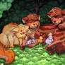 Ermine, Golden and Cedar's kittens' birth