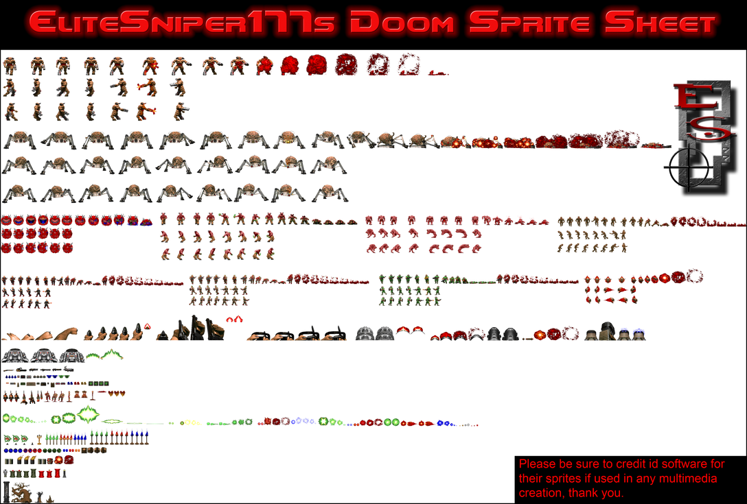 Doom Sprite Sheet By Elitesniper177 On Deviantart