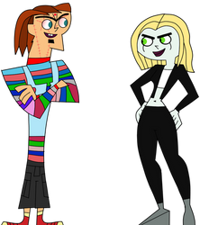 Duncan and Ember as Chuck and Tiffany