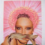 Moustache Lady Collage