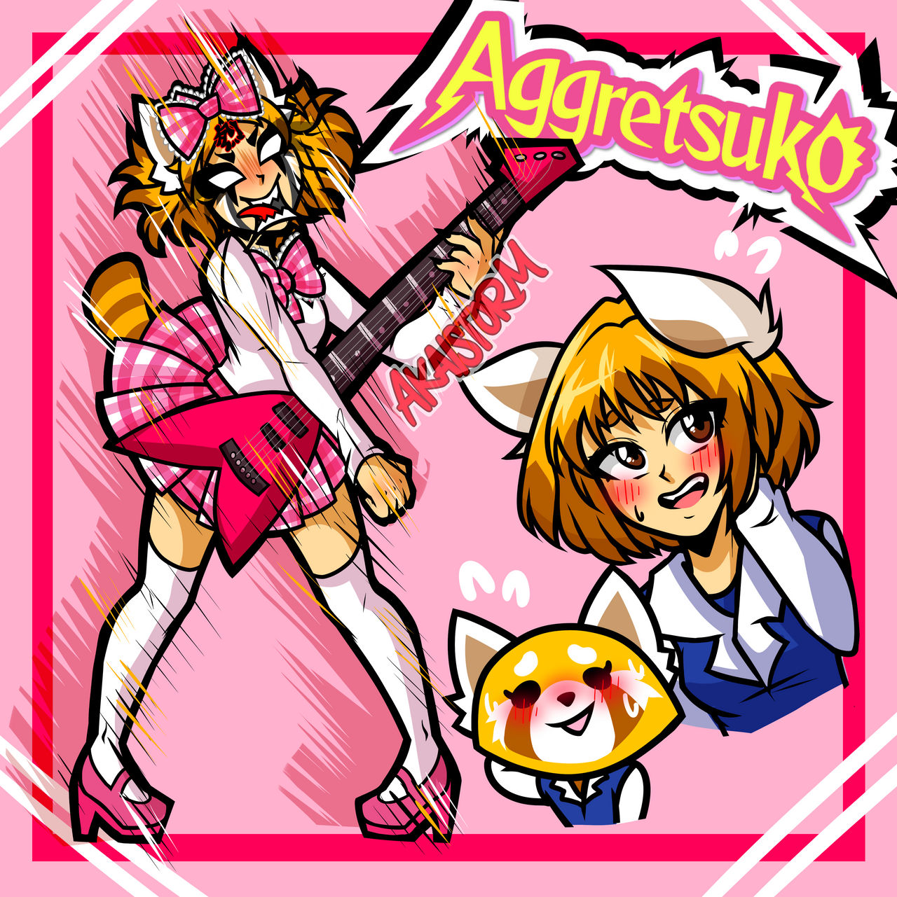 Aggretsuko Refrence Aggretsuko by akaiishuichii on DeviantArt
