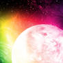 Rainbow Flare--Planet and Moon