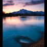 Evening glow on the ice...