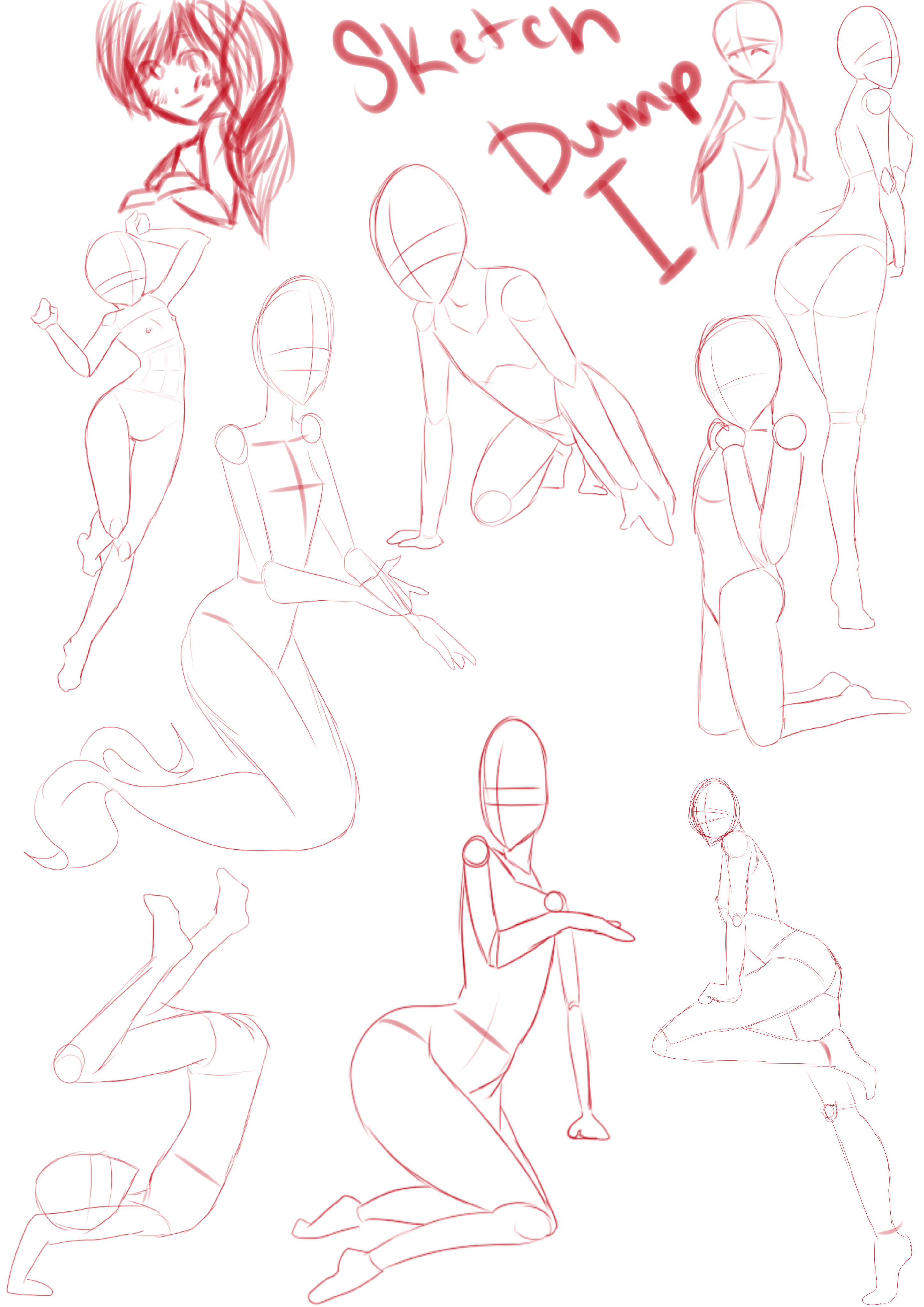 Pose Sketch Dump 1