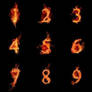 Fire Numbers Brushes
