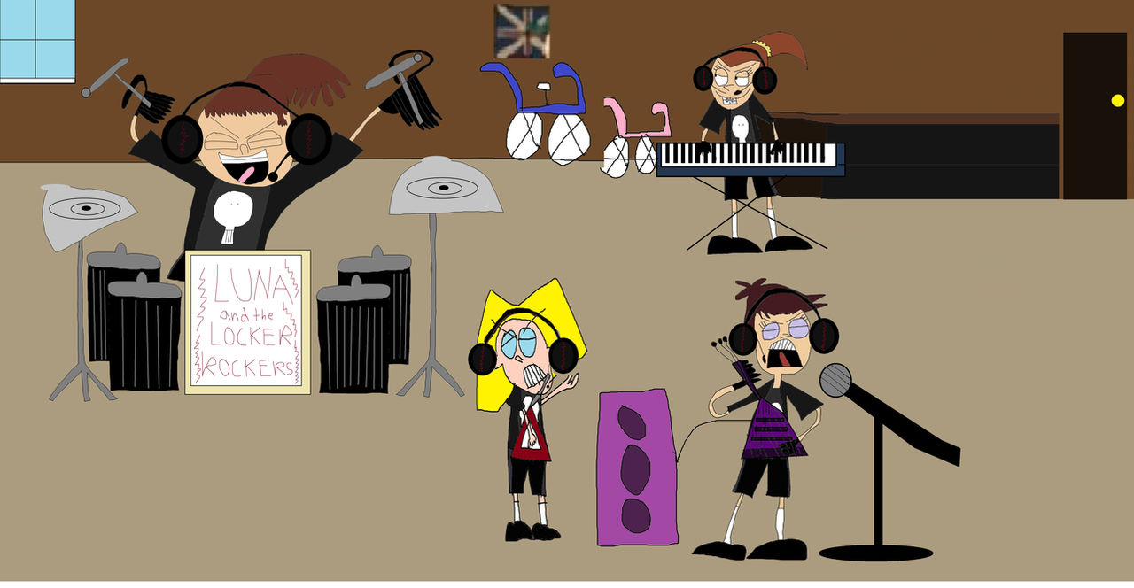 Ds Loud Rocker The Loud House - Luna and the Locker Rockers by EricWinansTheLoudFan on ...