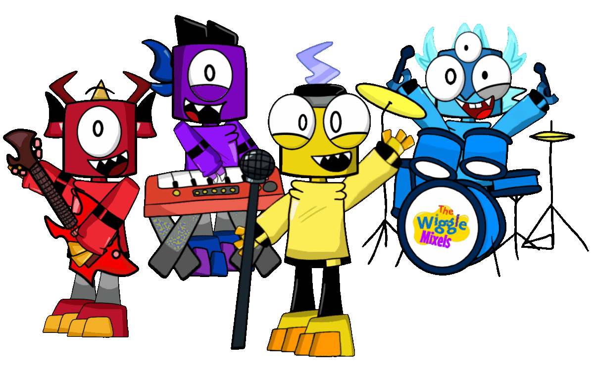 The Wiggle Mixels Playing The Band GIF by EleniMixel on DeviantArt