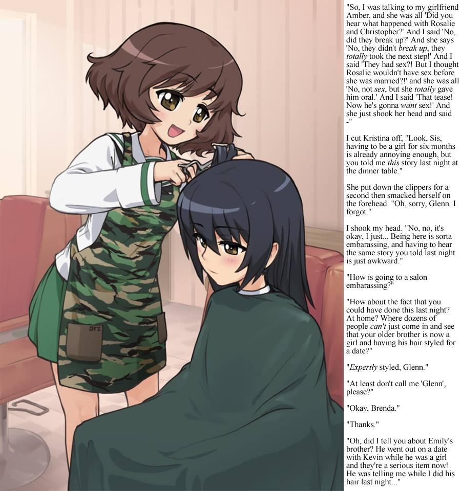 TG Caption: Hair Salon 1