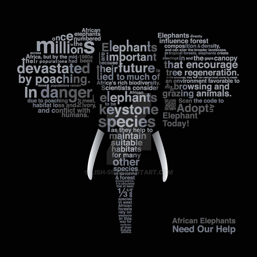 Typographic Elephant