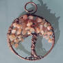 Sunstone Tree of Life pendant