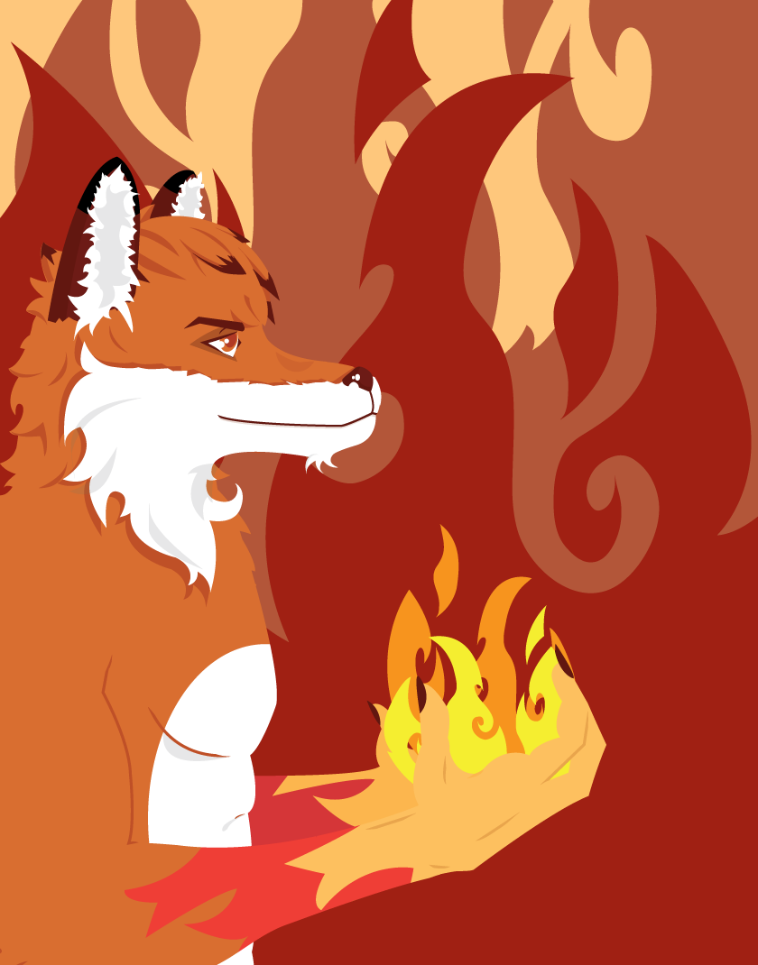 Commission - Brett the Fire Fox