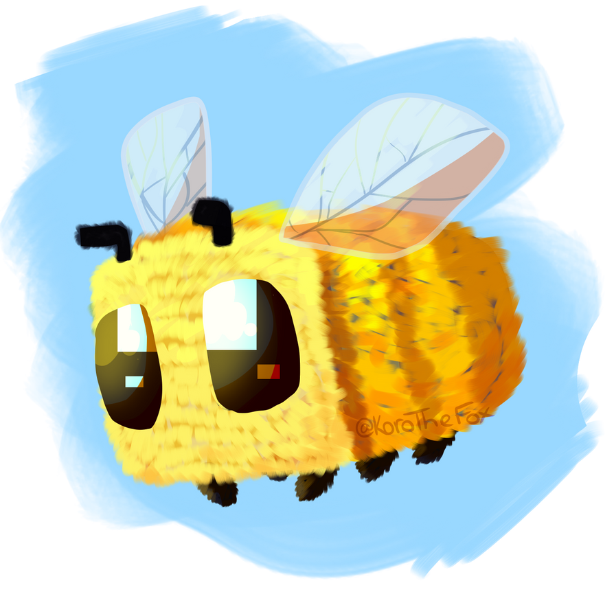 Minecraft Bee Deviantart Minecraft Bee by KoroTheFox on DeviantArt