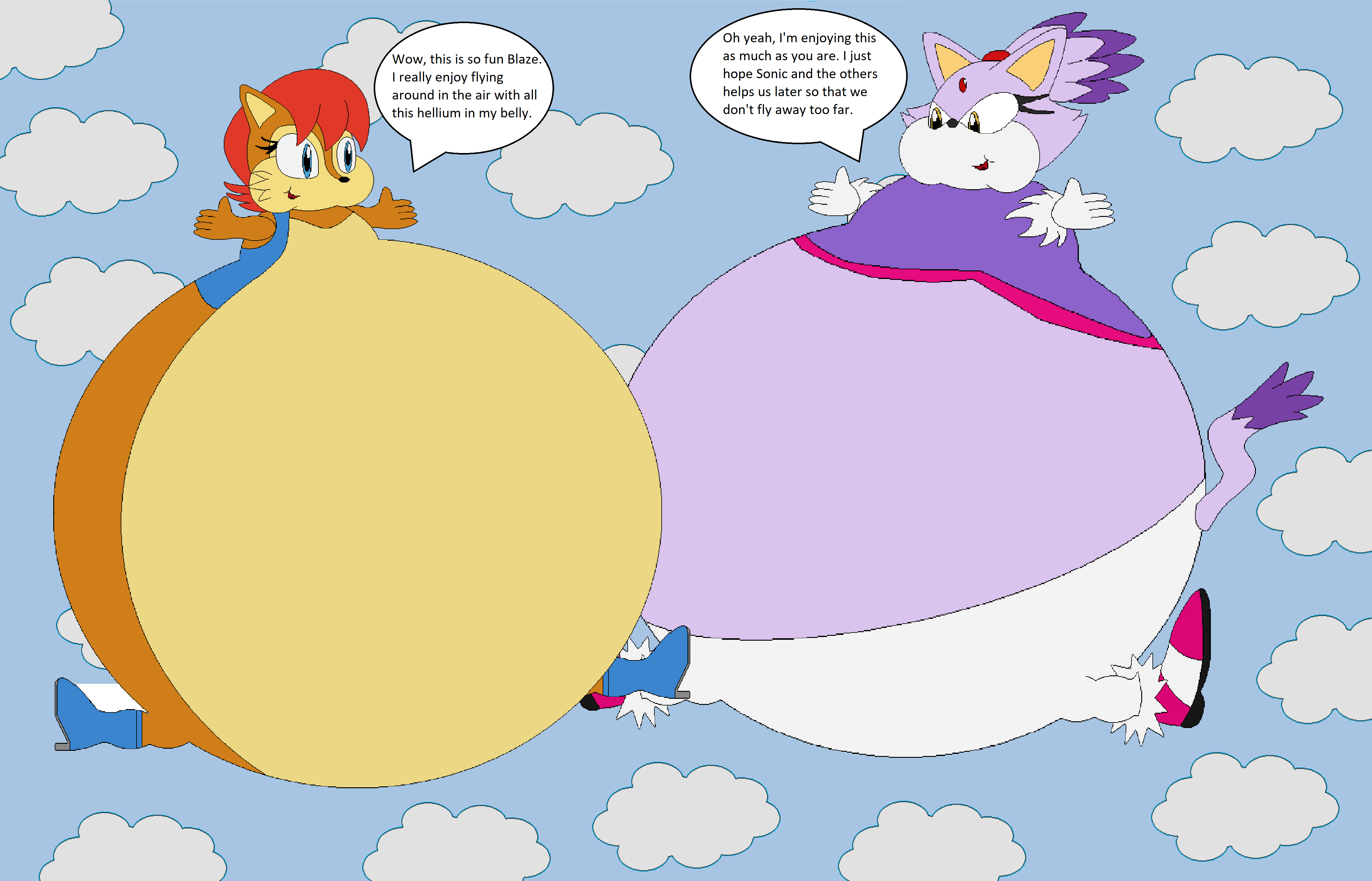 Sally and Blaze Inflate into Balloons (5 of 5) by AndrewMachina on ...