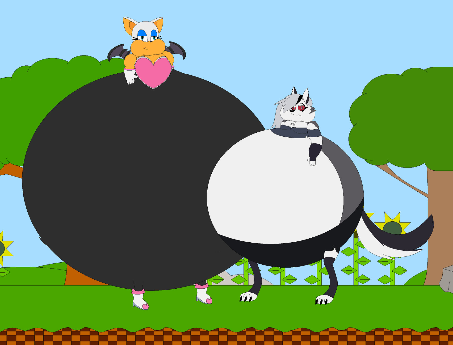 Art Trade: Fat Rouge and Loona by AndrewMachina on DeviantArt