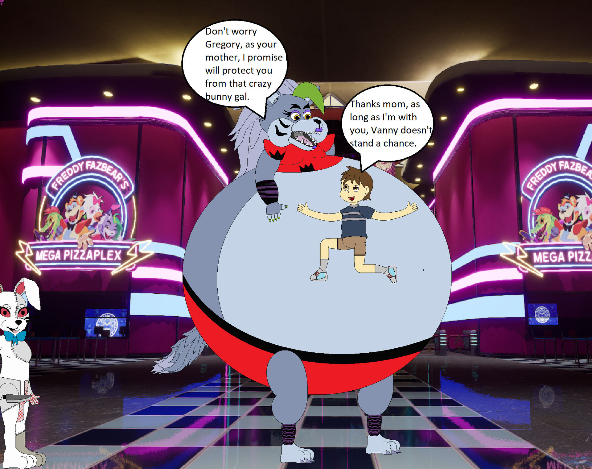 Fat Roxy Animatronic Roxy the Fat Protecter by AndrewMachina on DeviantArt