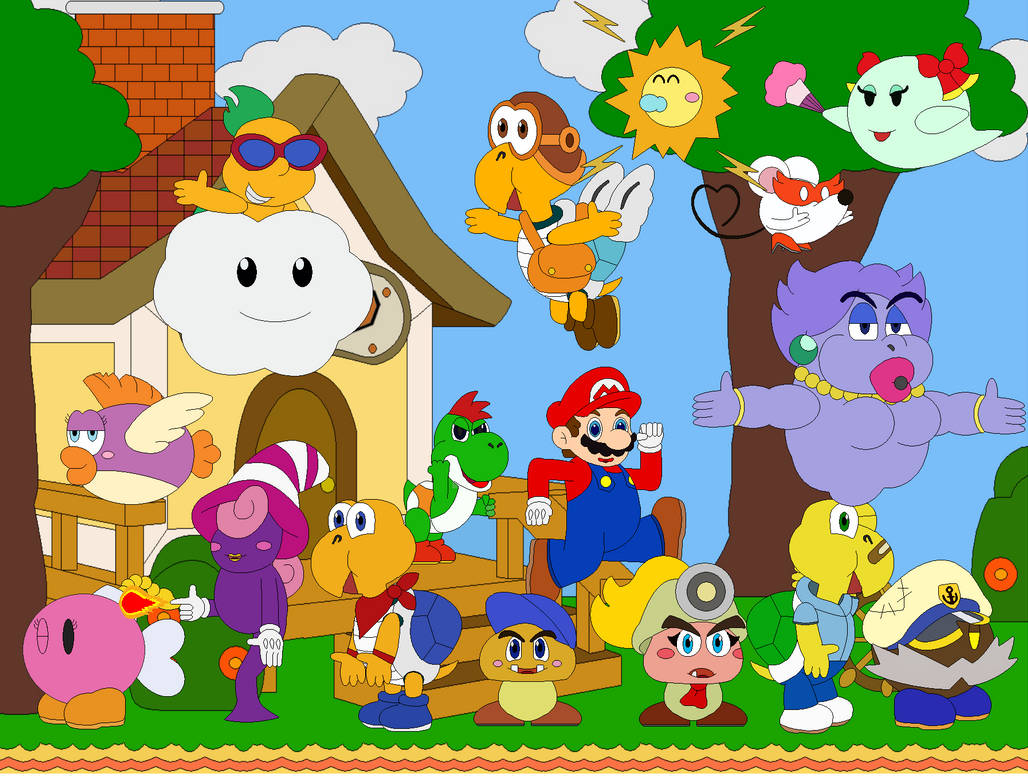 Mario and his Partners by AndrewMachina on DeviantArt