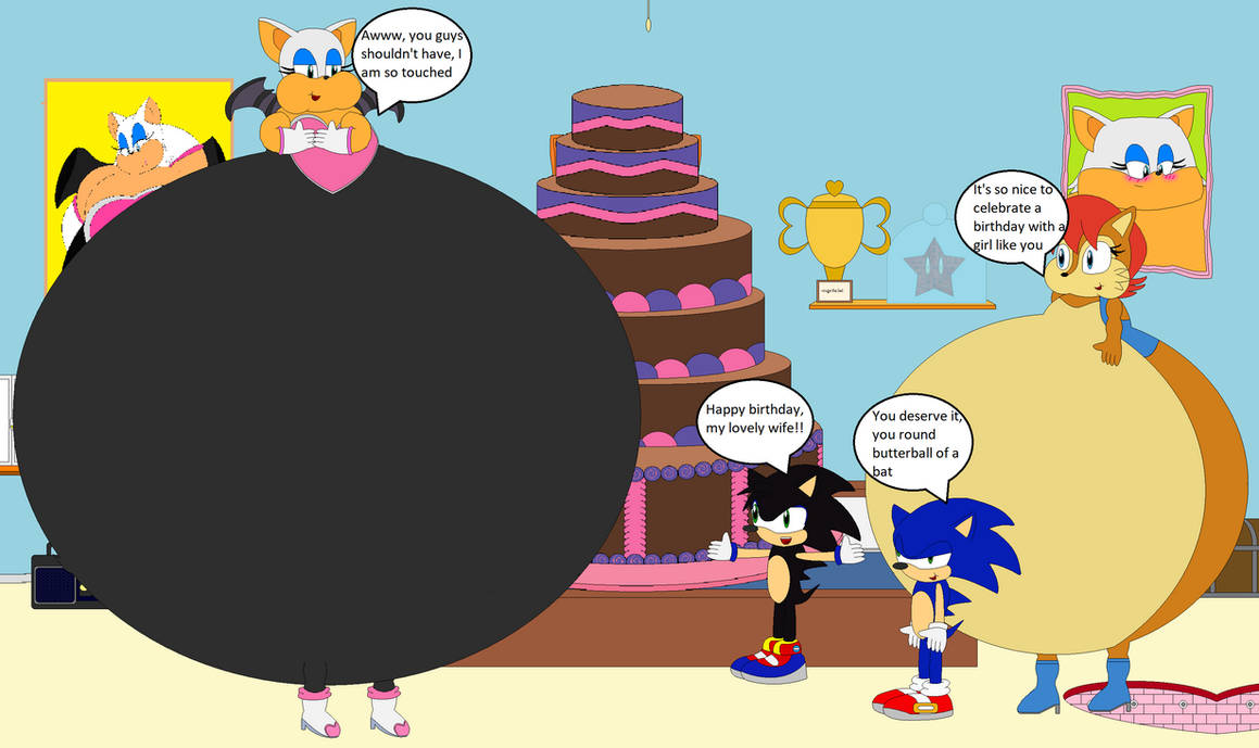 Rouge's Fat Bat Birthday by AndrewMachina on DeviantArt