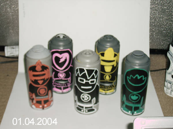emo ranger spray cans by ztenzila