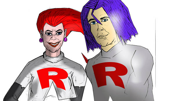 Will Arnett AND  Amy Poehler as TEAM ROCKET