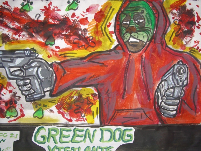 THE GREEN DOG FACE VIGILANTE movie poster 04