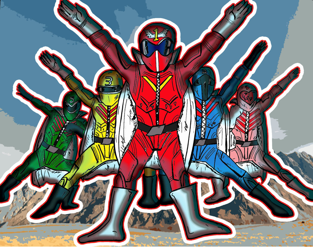 Go Rest Ranger Cartoon Go Ranger by ztenzila on DeviantArt