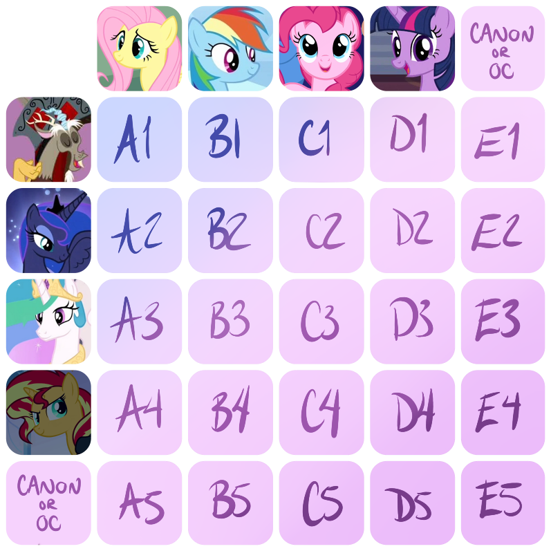 MLP GRID - Open by Scissorsmith on DeviantArt