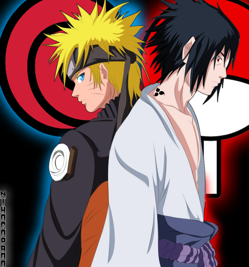 Naruto Uzumaki And Sasuke Uchiha By Nikocopado On Deviantart 