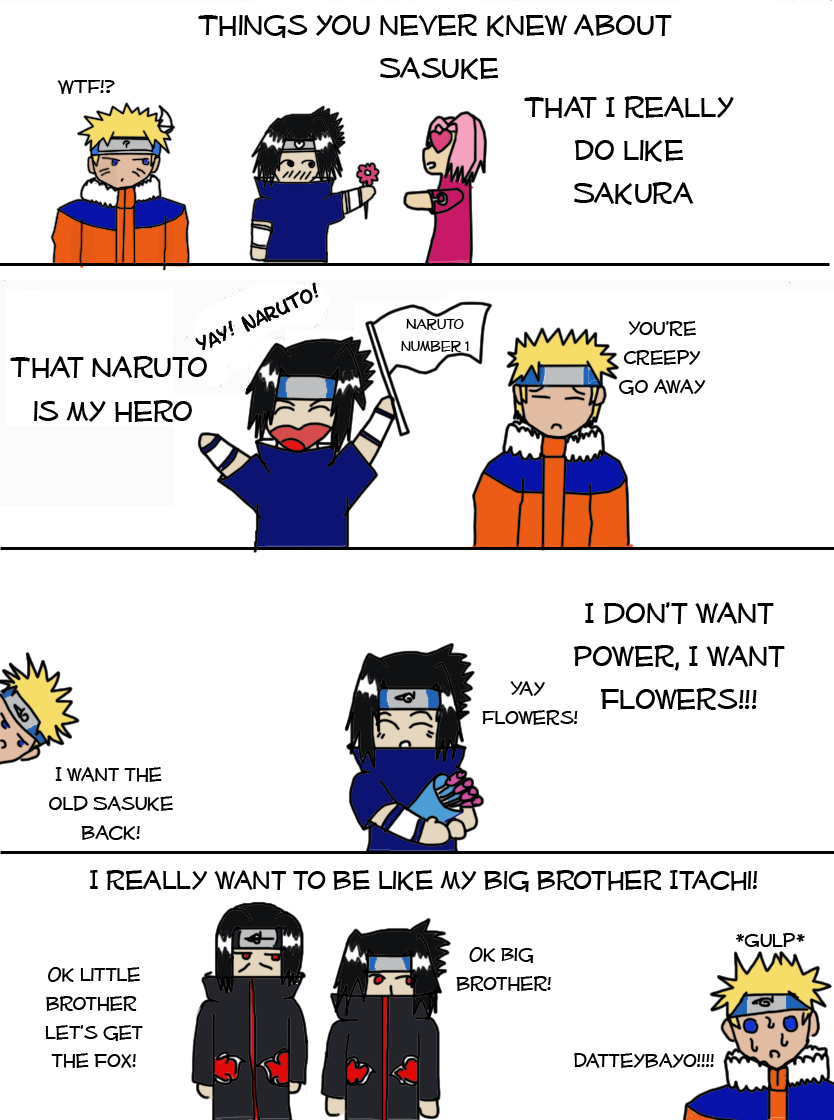 Things u neverknewabout Sasuke