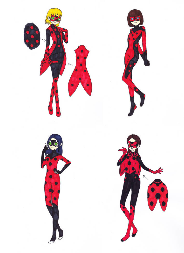 Alt Ladybug Alternate Ladybug costumes by DreamVixen2511 on DeviantArt
