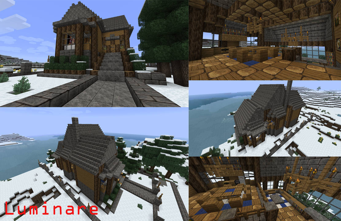 Minecraft Snowy Lodge Manor By X Luminare X On Deviantart Minecraft Snowy Lodge Manor By X Luminare X On Deviantart